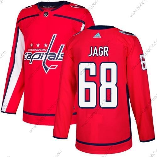 Adidas Muž Washington Capitals #68 Jaromir Jagr Červené Domácí Autentické Sešitý NHL Dres