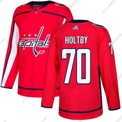 Adidas Muž Washington Capitals #70 Braden Holtby Červené Domácí Autentické Sešitý NHL Dres