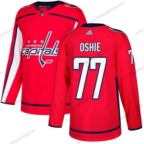 Adidas Muž Washington Capitals #77 T. J. Oshie Červené Domácí Autentické Sešitý NHL Dres