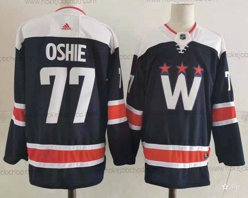 Adidas Muž Washington Capitals #77 T. J. Oshie New Námořnictvo Modrý Sešitý NHL Dres