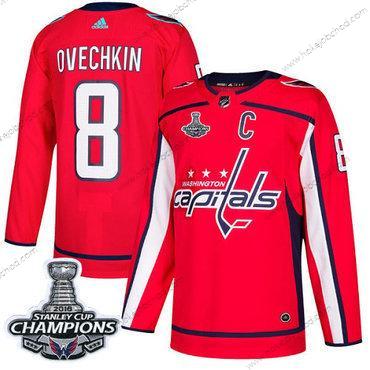 Adidas Muž Washington Capitals #8 Alex Ovechkin Červené Domácí Autentické Stanley Cup Final Champions Sešitý NHL Dres