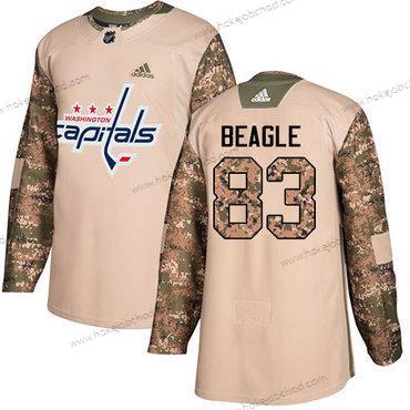 Adidas Muž Washington Capitals #83 Jay Beagle Camo Autentické 2017 Veterans Day Sešitý NHL Dres