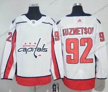 Adidas Muž Washington Capitals #92 Evgeny Kuznetsov Bílý Road Autentické Sešitý NHL Dres