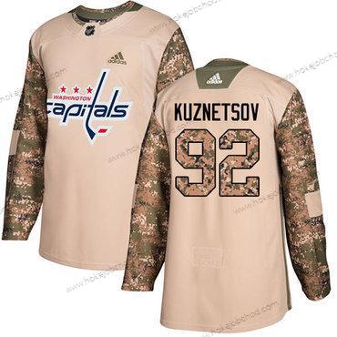 Adidas Muž Washington Capitals #92 Evgeny Kuznetsov Camo Autentické 2017 Veterans Day Sešitý NHL Dres