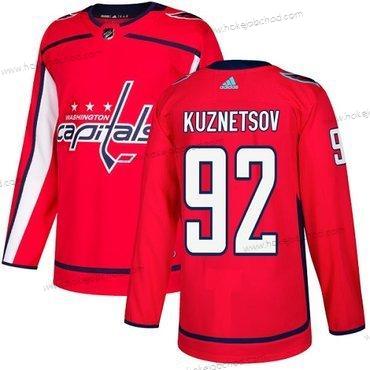 Adidas Muž Washington Capitals #92 Evgeny Kuznetsov Červené Domácí Autentické Sešitý NHL Dres