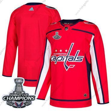 Adidas Muž Washington Capitals Prázdný Červené Domácí Autentické Stanley Cup Final Champions Sešitý NHL Dres