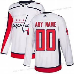 Adidas Muž Washington Capitals Přizpůsobené Bílý Autentické Dres