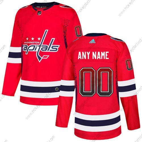 Adidas Muž Washington Capitals Přizpůsobené Červené Dres