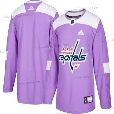 Adidas Muž Washington Capitals Přizpůsobené Nachový Růžový Hokejový Bojuje proti rakovině Tréninkový Dres