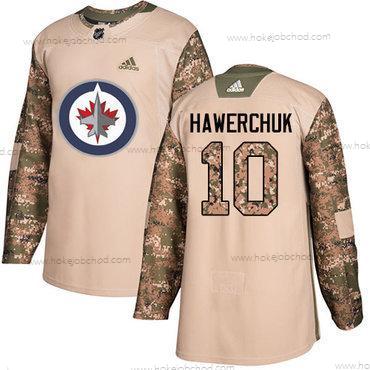 Adidas Muž Winnipeg Jets #10 Dale Hawerchuk Camo Autentické 2017 Veterans Day Sešitý NHL Dres