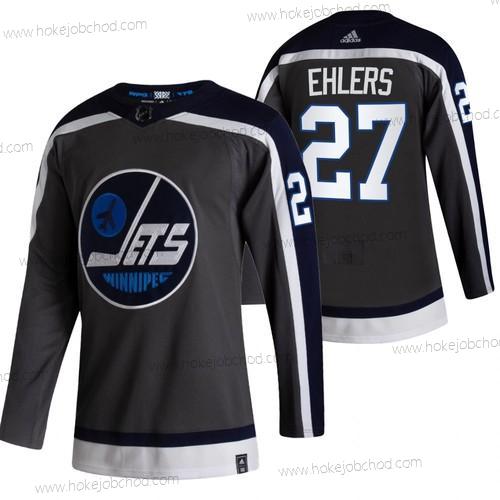 Adidas Muž Winnipeg Jets #27 Nikolaj Ehlers Černá 2020-21 Obrácený Retro Náhradní NHL Dres