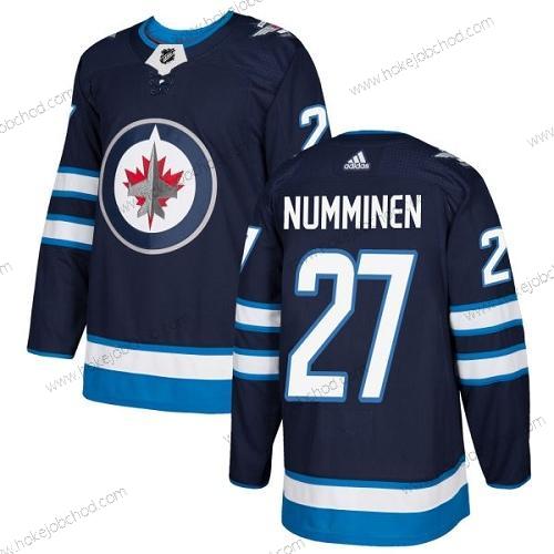 Adidas Muž Winnipeg Jets #27 Teppo Numminen Námořnictvo Modrý Domácí Autentické Sešitý NHL Dres