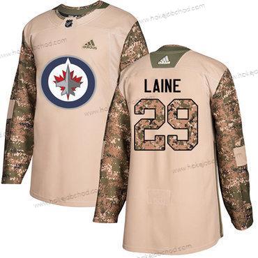 Adidas Muž Winnipeg Jets #29 Patrik Laine Camo Autentické 2017 Veterans Day Sešitý NHL Dres