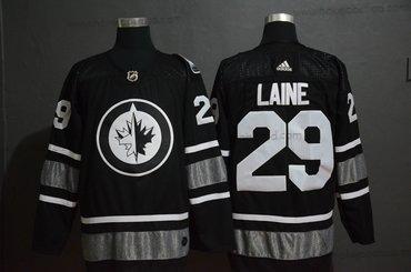 Adidas Muž Winnipeg Jets 29 Patrik Laine Černá 2019 NHL All-Star Dres