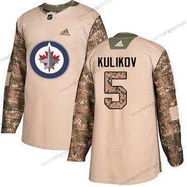 Adidas Muž Winnipeg Jets #5 Dmitry Kulikov Camo Autentické 2017 Veterans Day Sešitý NHL Dres