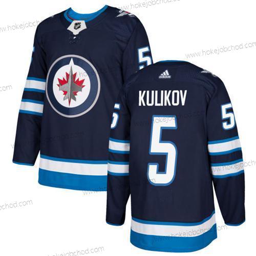 Adidas Muž Winnipeg Jets #5 Dmitry Kulikov Námořnictvo Modrý Domácí Autentické Sešitý NHL Dres