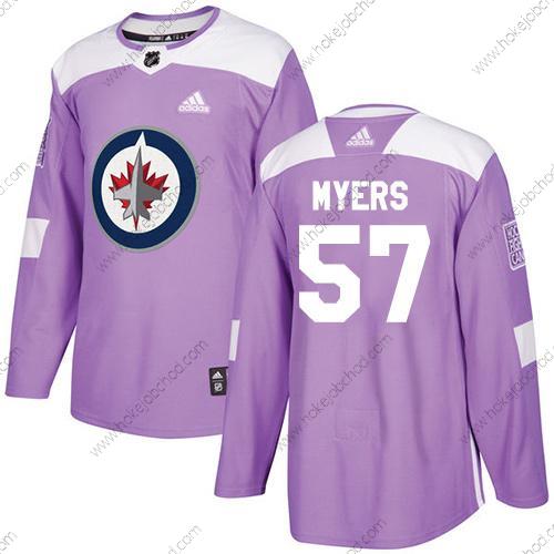 Adidas Muž Winnipeg Jets #57 Tyler Myers Nachový Autentické Bojuje proti rakovině Sešitý NHL Dres