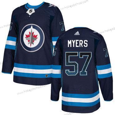 Adidas Muž Winnipeg Jets #57 Tyler Myers Námořnictvo Dres