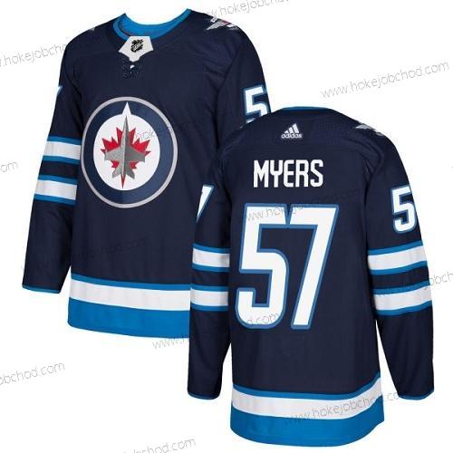 Adidas Muž Winnipeg Jets #57 Tyler Myers Námořnictvo Modrý Domácí Autentické Sešitý NHL Dres