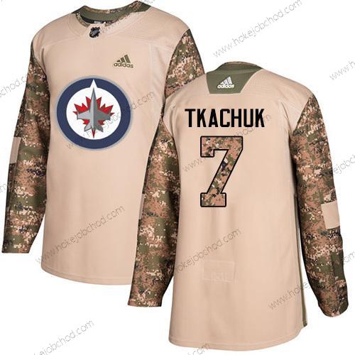 Adidas Muž Winnipeg Jets #7 Keith Tkachuk Camo Autentické 2017 Veterans Day Sešitý NHL Dres