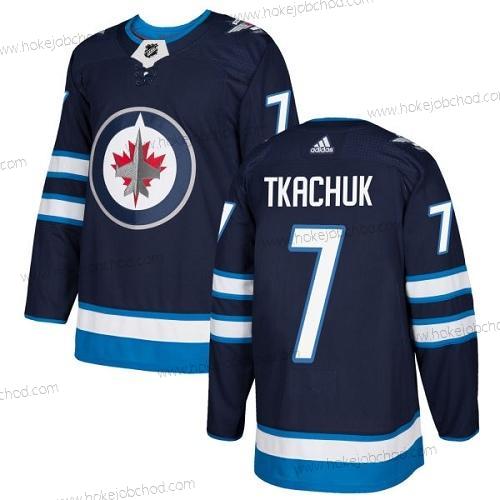 Adidas Muž Winnipeg Jets #7 Keith Tkachuk Námořnictvo Modrý Domácí Autentické Sešitý NHL Dres