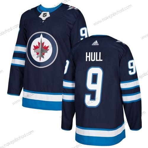 Adidas Muž Winnipeg Jets #9 Bobby Hull Námořnictvo Modrý Domácí Autentické Sešitý NHL Dres