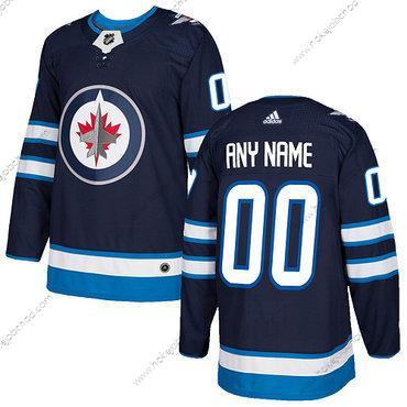 Adidas Muž Winnipeg Jets Přizpůsobené 2017-2018 Hokejový Modrý Sešitý NHL Dres