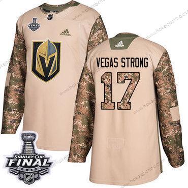 Adidas Muž Zlatoen Knights #17 Vegas Strong Camo Autentické 2017 Veterans Day 2018 Stanley Cup Final Sešitý NHL Dres