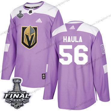 Adidas Muž Zlatoen Knights #56 Erik Haula Nachový Autentické Bojuje proti rakovině 2018 Stanley Cup Final Sešitý NHL Dres