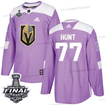 Adidas Muž Zlatoen Knights #77 Brad Hunt Nachový Autentické Bojuje proti rakovině 2018 Stanley Cup Final Sešitý NHL Dres