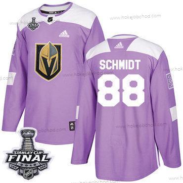 Adidas Muž Zlatoen Knights #88 Nate Schmidt Nachový Autentické Bojuje proti rakovině 2018 Stanley Cup Final Sešitý NHL Dres