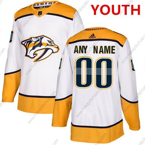 Adidas Nashville Predators Přizpůsobené NHL Autentické Bílý Dres