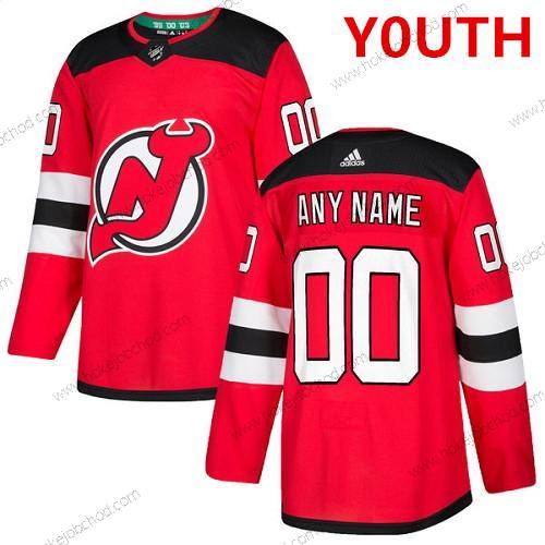 Adidas New Dres Devils Přizpůsobené Autentické Červené Domácí NHL Dres