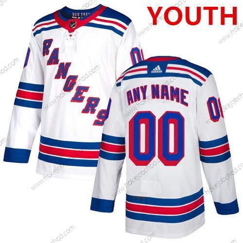 Adidas New York Rangers Přizpůsobené NHL Autentické Bílý Dres