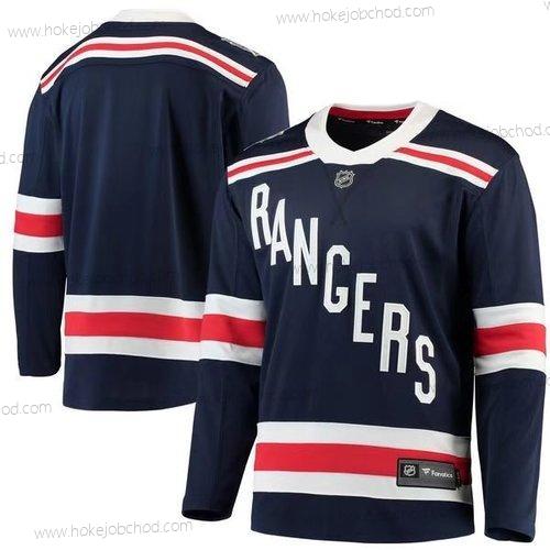 Adidas New York Rangers Přizpůsobené Námořnictvo Modrý Autentické 2018 Zimní Klasický Sešitý NHL Dres