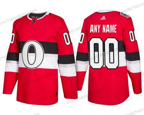 Adidas Ottawa Senators Přizpůsobené Červené Autentické 1917-2017 100th Klasický Sešitý NHL Dres