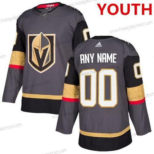 Adidas Vegas Golden Knights Přizpůsobené Autentické Šedá Domácí NHL Dres