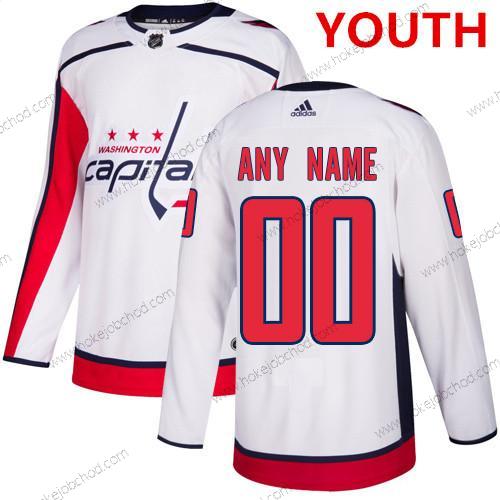 Adidas Washington Capitals Přizpůsobené Bílý Venkovní Autentické NHL Dres