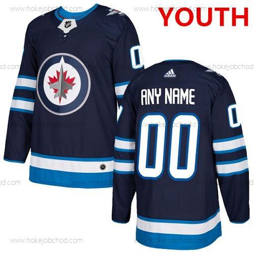 Adidas Winnipeg Jets Přizpůsobené Autentické Námořnictvo Modrý Domácí NHL Dres