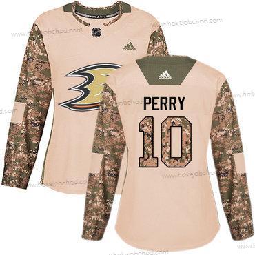 Adidas Žena Anaheim Ducks #10 Corey Perry Camo Autentické 2017 Veterans Day Sešitý NHL Dres