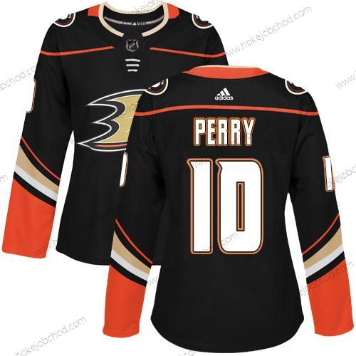 Adidas Žena Anaheim Ducks #10 Corey Perry Černá Domácí Autentické Sešitý NHL Dres