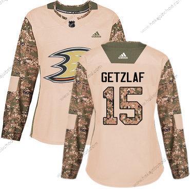 Adidas Žena Anaheim Ducks #15 Ryan Getzlaf Camo Autentické 2017 Veterans Day Sešitý NHL Dres