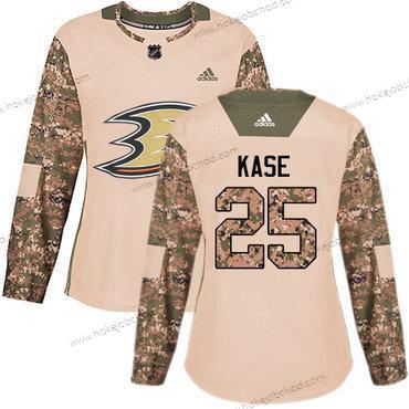 Adidas Žena Anaheim Ducks #25 Ondrej Kase Camo Autentické 2017 Veterans Day Sešitý NHL Dres