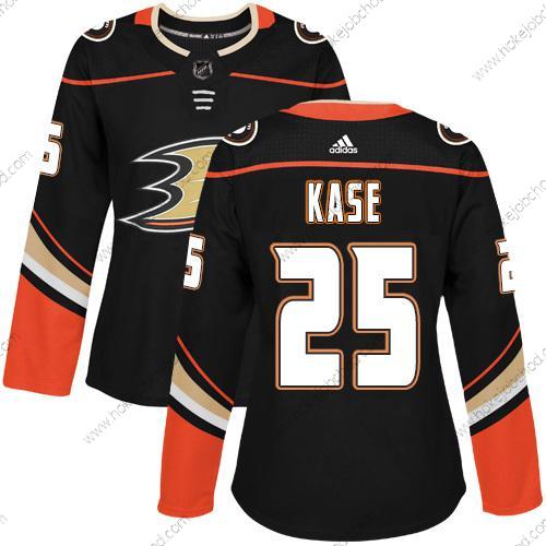 Adidas Žena Anaheim Ducks #25 Ondrej Kase Černá Domácí Autentické Sešitý NHL Dres