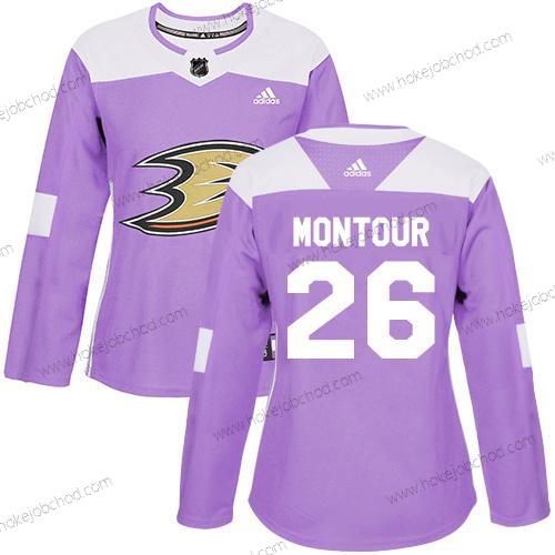 Adidas Žena Anaheim Ducks #26 Brandon Montour Nachový Autentické Bojuje proti rakovině Sešitý NHL Dres