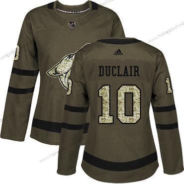 Adidas Žena Arizona Coyotes #10 Anthony Duclair Zelená Salute to Service Sešitý NHL Dres