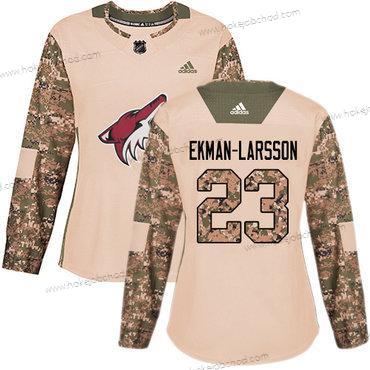 Adidas Žena Arizona Coyotes #23 Oliver Ekman-Larsson Camo Autentické 2017 Veterans Day Sešitý NHL Dres