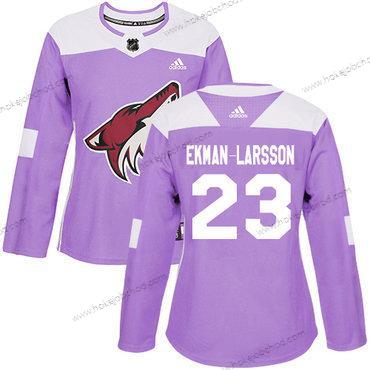 Adidas Žena Arizona Coyotes #23 Oliver Ekman-Larsson Nachový Autentické Bojuje proti rakovině Sešitý NHL Dres