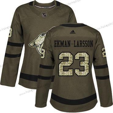 Adidas Žena Arizona Coyotes #23 Oliver Ekman-Larsson Zelená Salute to Service Sešitý NHL Dres