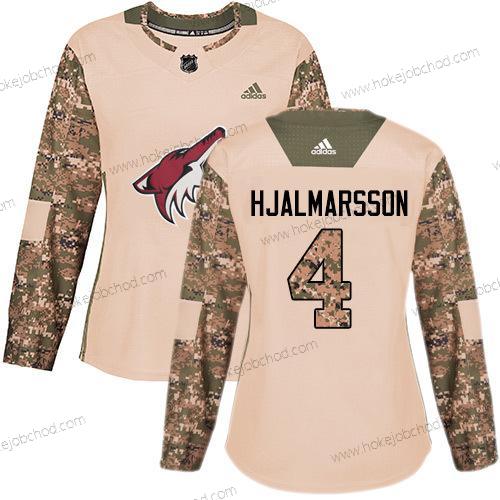 Adidas Žena Arizona Coyotes #4 Niklas Hjalmarsson Camo Autentické 2017 Veterans Day Sešitý NHL Dres